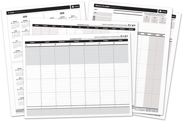 Planners and Calendars Printables